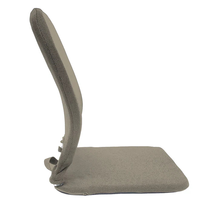 Beige Sacro Wedge orthopedic seat cushion designed to improve hip and spinal alignment with a built-in 2-inch foam wedge.