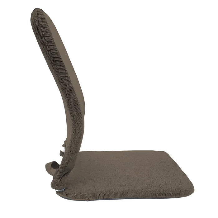 Brown Sacro Wedge orthopedic seat cushion with lumbar support and a 2-inch wedge to align hips and spine.