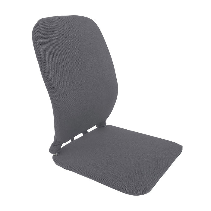 Gray Sacro Wedge ergonomic seat cushion with memory foam and a 2-inch foam wedge for better posture support.