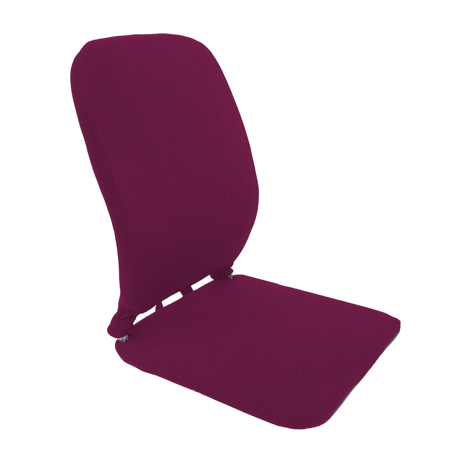 Purple Sacro Wedge orthopedic seat cushion for cars and office chairs, featuring a 2-inch foam wedge for improved posture.