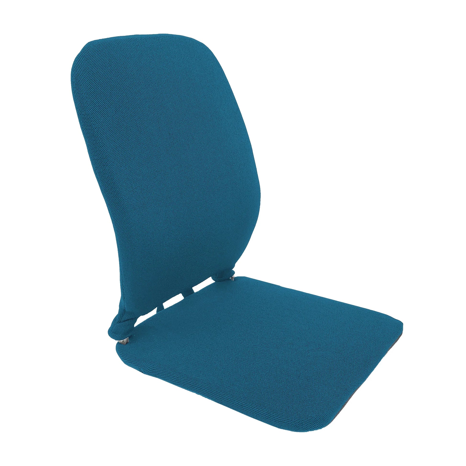 Turquoise Sacro Wedge orthopedic seat cushion with a 2-inch wedge to improve posture and reduce back pain.